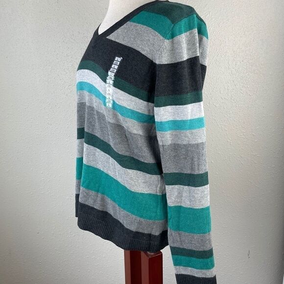 NWT PBX Basics V Neck Sweater Top Size L - Picture 3 of 8